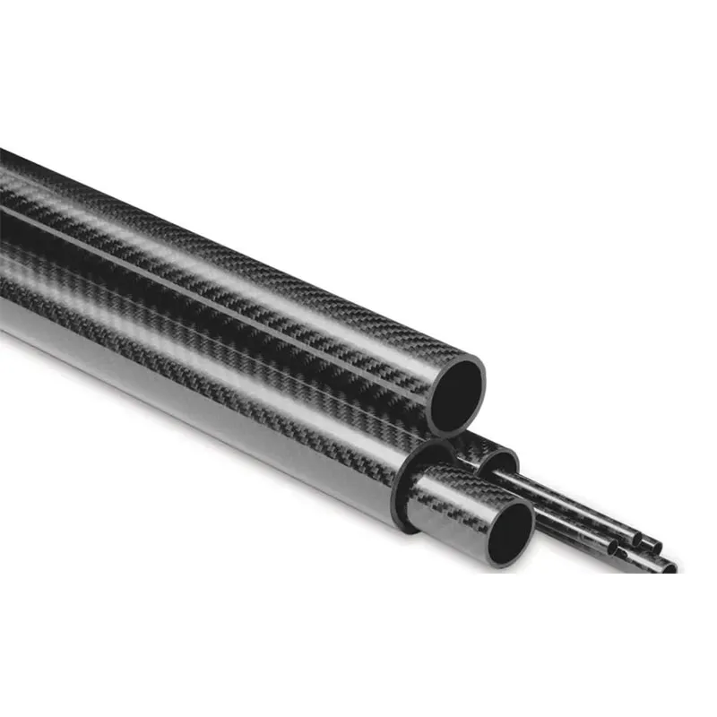 Глянцевая углепластиковая круглая труба (1)