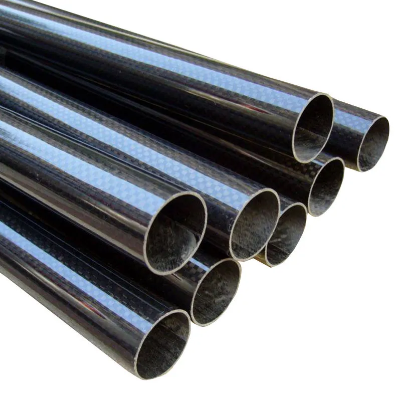 Глянцевая углепластиковая круглая труба (2)