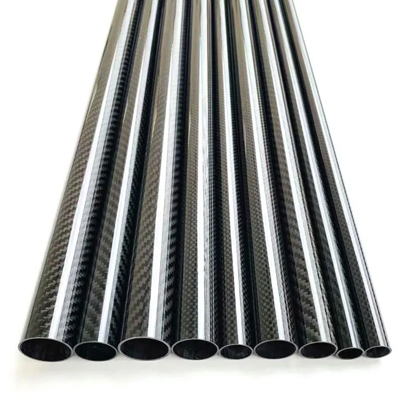 Глянцевая углепластиковая круглая труба (3)