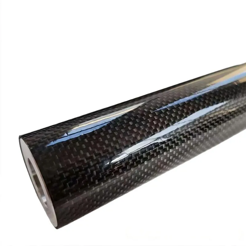 Углепластиковая круглая труба с полотняным переплетением (2)